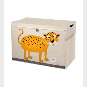 3 Sprouts Opbevaringkasse - 38x61x37 - Leopard