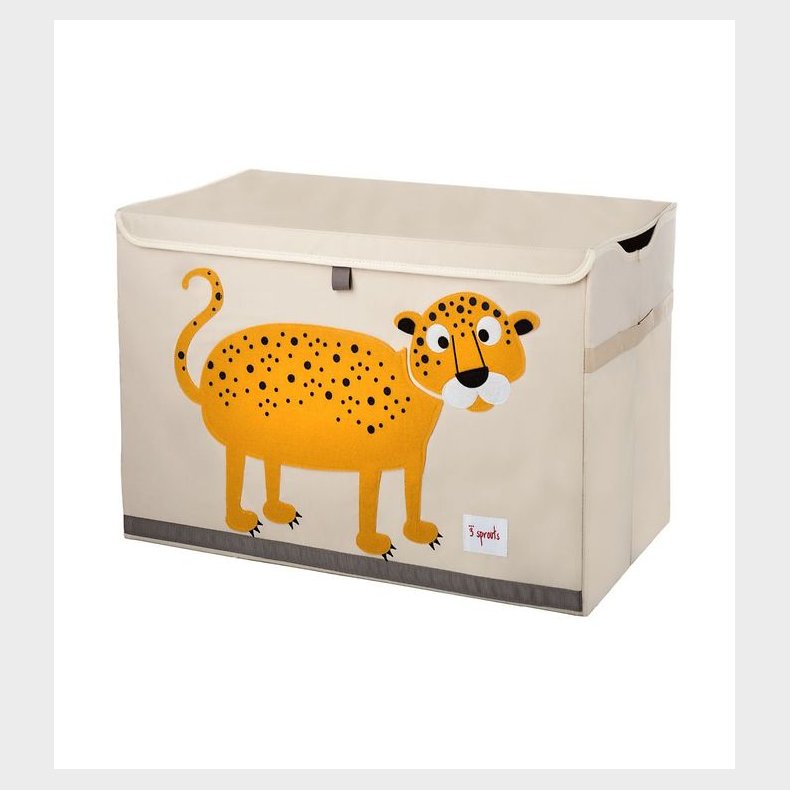 3 Sprouts Opbevaringkasse - 38x61x37 - Leopard