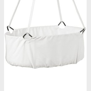 Leander Classic Vugge m. Madras - 83x50x30 cm - Hvid