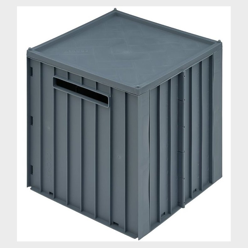 Liewood Foldekasse m. L�g - 30,5x32x31,5 cm - Elijah - Whale Blu