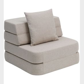 by KlipKlap Foldesofa - 3 Fold Single - 70 cm - Beige/Sand