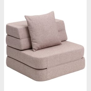 by KlipKlap Foldesofa - 3 Fold Single - 70 cm - Soft Rose/Rose