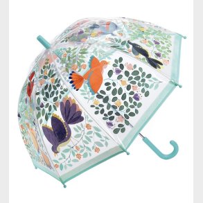 Djeco Paraply til Brn - Blomster & Fugle