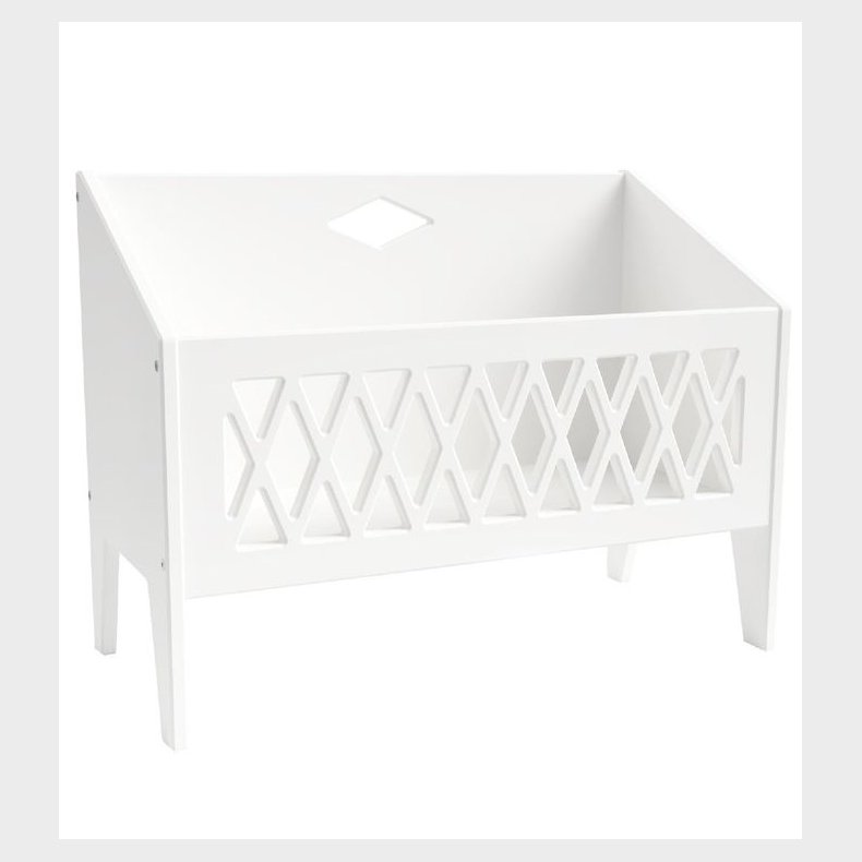 Cam Cam Bogkasse - Harlequin - Hvid