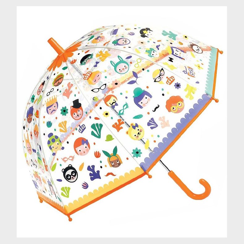 Djeco Paraply til Brn - Ansigter