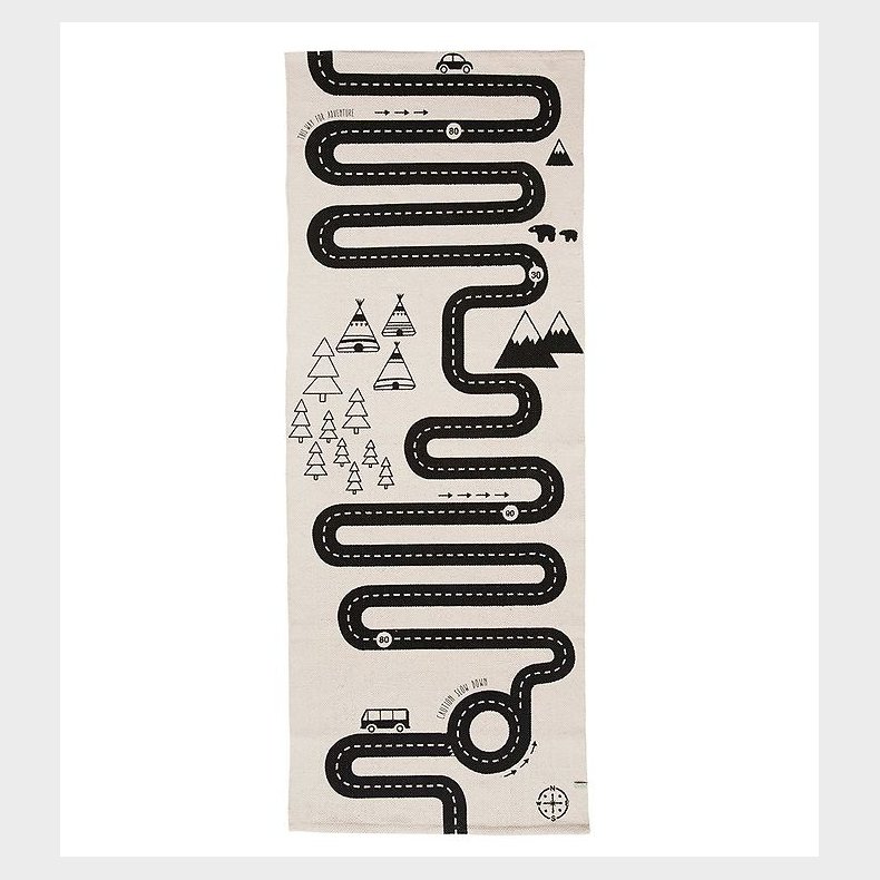 OYOY Gulvtppe - 180x70 cm - Adventure - Rhvid