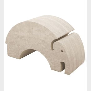 bObles Elefant - Marble Nature - Stor - 55x24x32 cm - Smoke