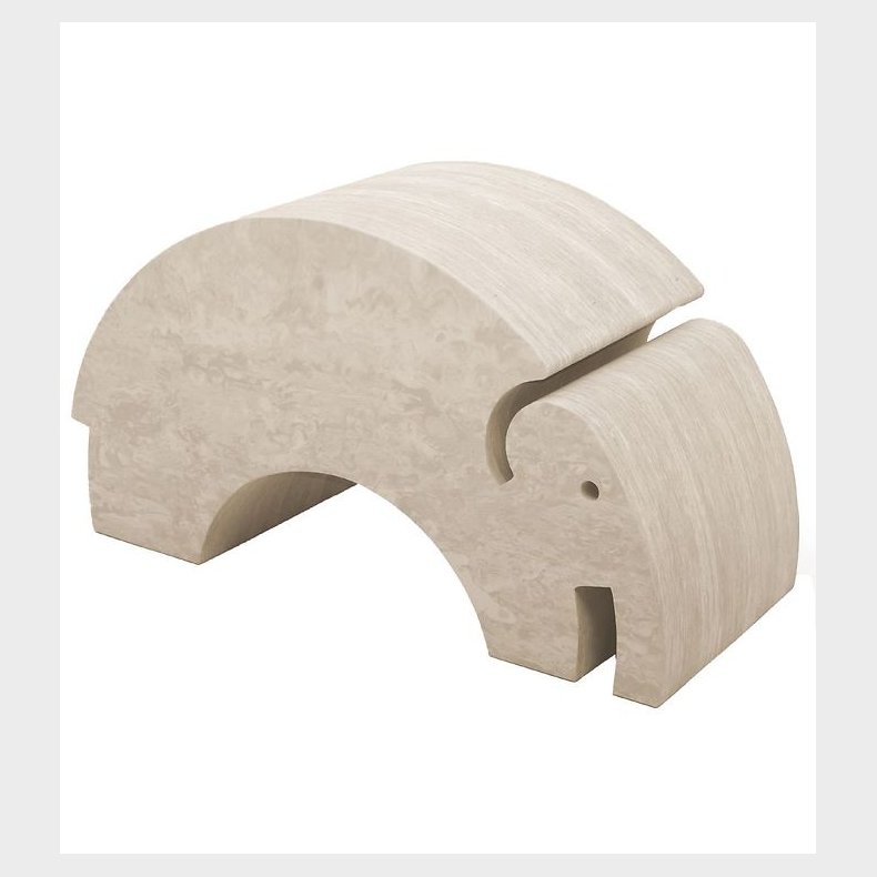 bObles Elefant - Marble Nature - Stor - 55x24x32 cm - Smoke