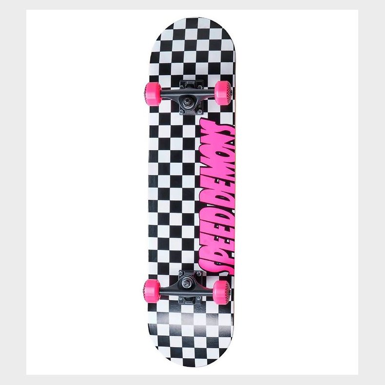 Speed Demons Skateboard - 7.75'' - Checkers Komplet - Pink