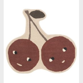 OYOY Gulvtppe - 86x76 cm - Cherry - Nutmeg