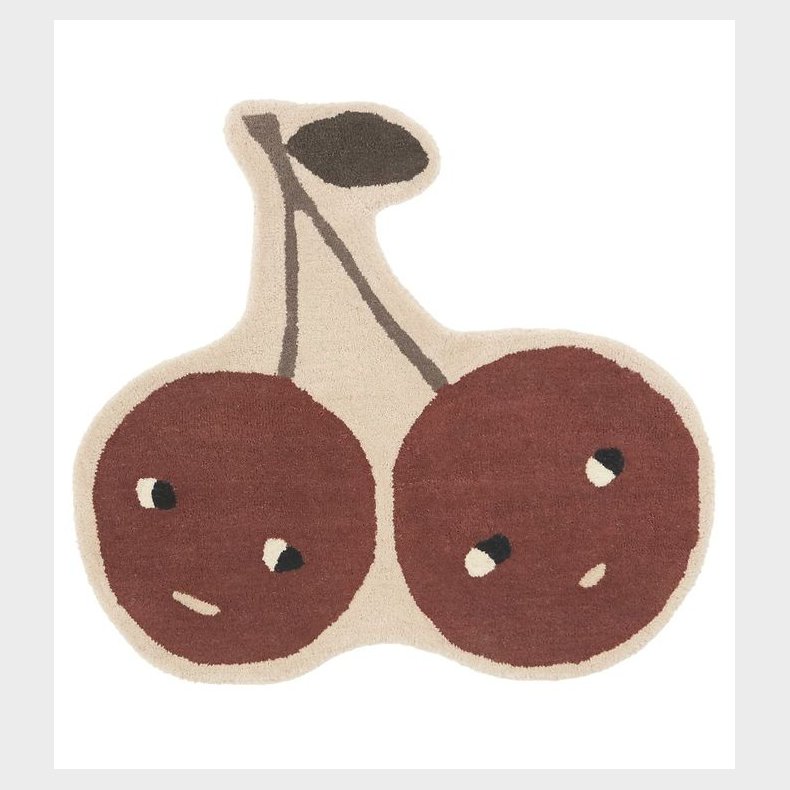 OYOY Gulvtppe - 86x76 cm - Cherry - Nutmeg