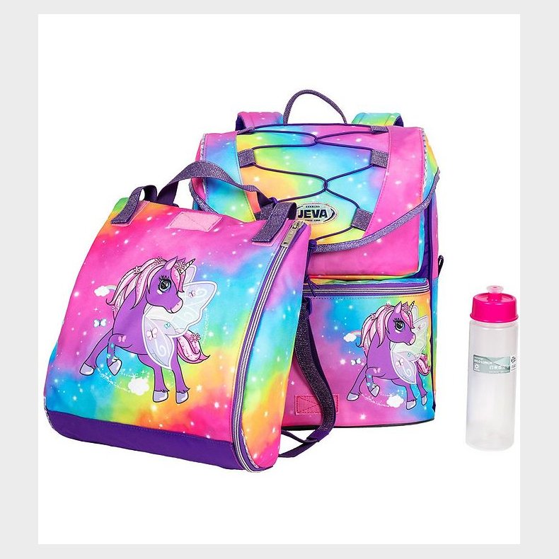 Jeva Skoletaske - Intermediate - Rainbow Alicorn