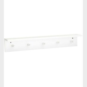 Kids Concept Hylde m. Knager - 60x10 cm - Tr - Hvid