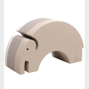 bObles Elefant - Stor - 55x21x31 cm - Sand Grey