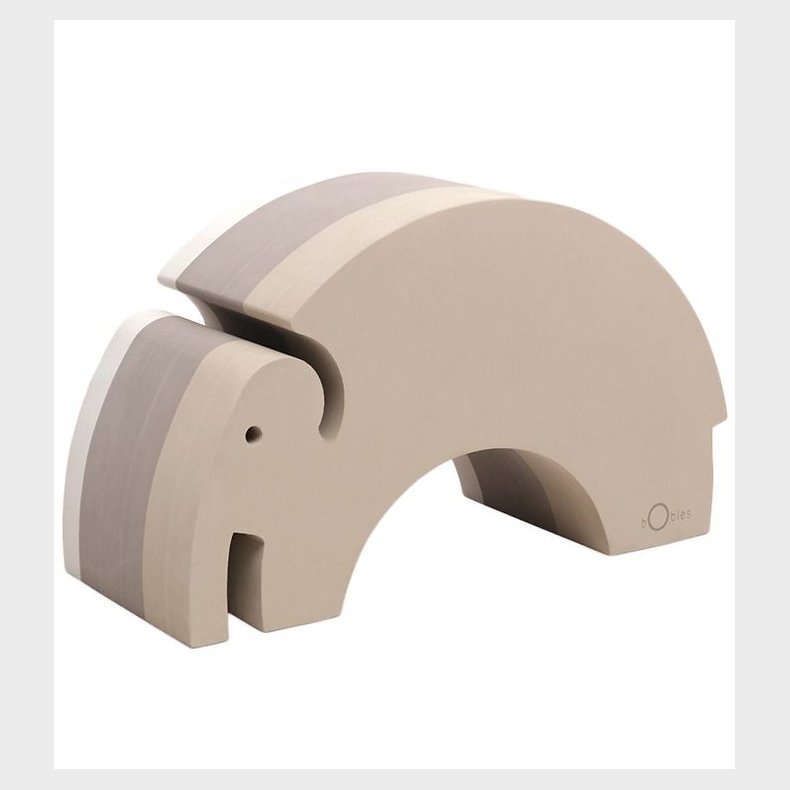 bObles Elefant - Stor - 55x21x31 cm - Sand Grey