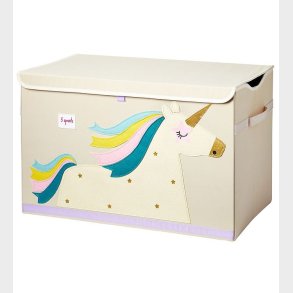 3 Sprouts Opbevaringskasse - 61x37x38 - Enhjrning