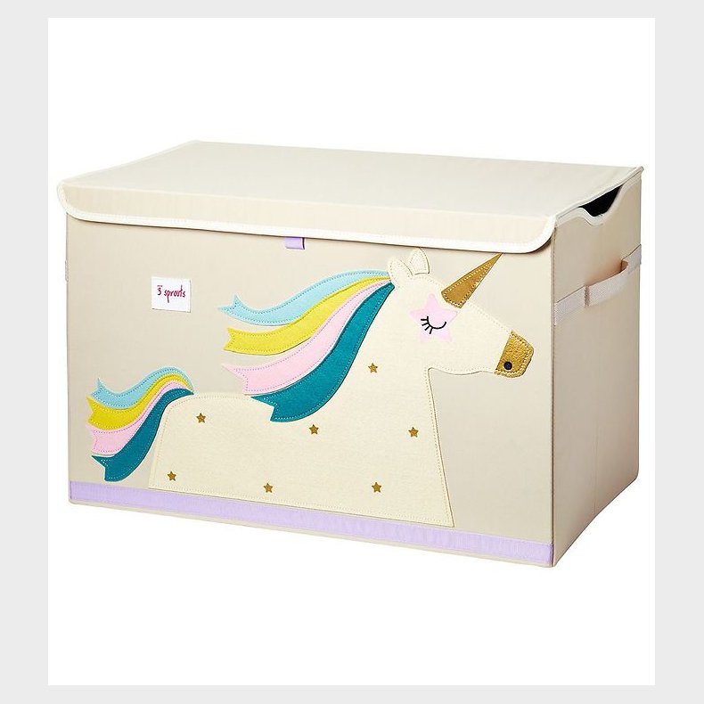 3 Sprouts Opbevaringskasse - 61x37x38 - Enhjrning
