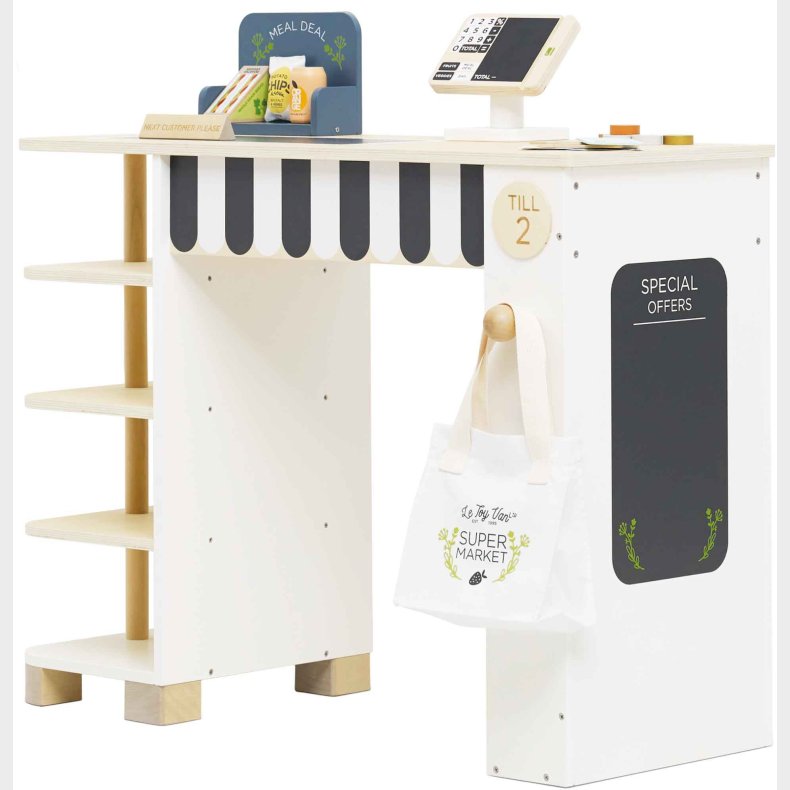 Le Toy Van Supermarket Kasse &  Tilbehr
