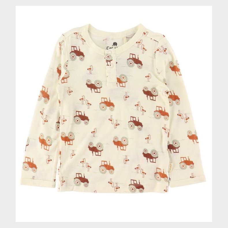 CeLaVi Bluse - Tortoise Shell m. Traktorer