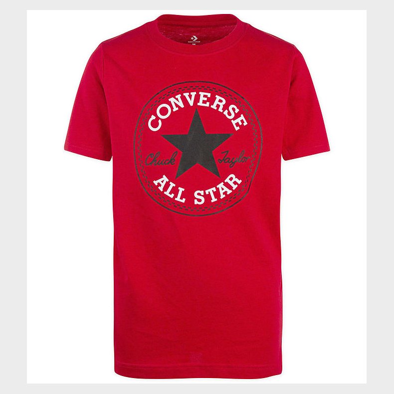 Converse T-shirt - Enamel Red m. Logo