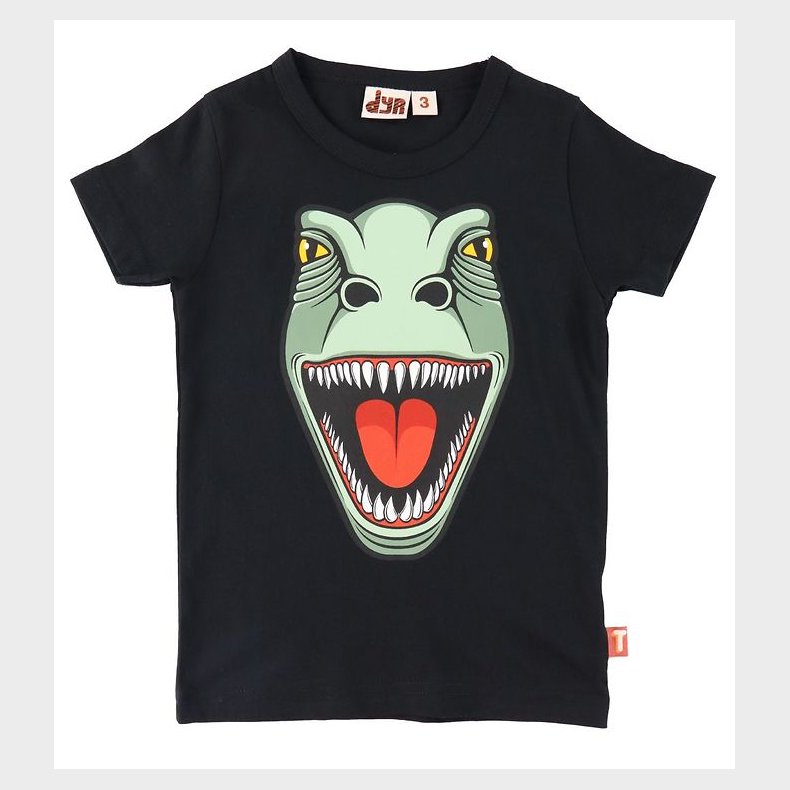 DYR T-shirt - DYRHowl - Sort m. T-Rex