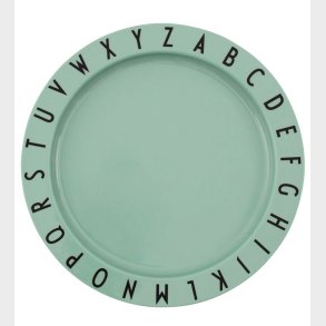 Design Letters Tallerken - Tritan - Eat & Learn - Grn