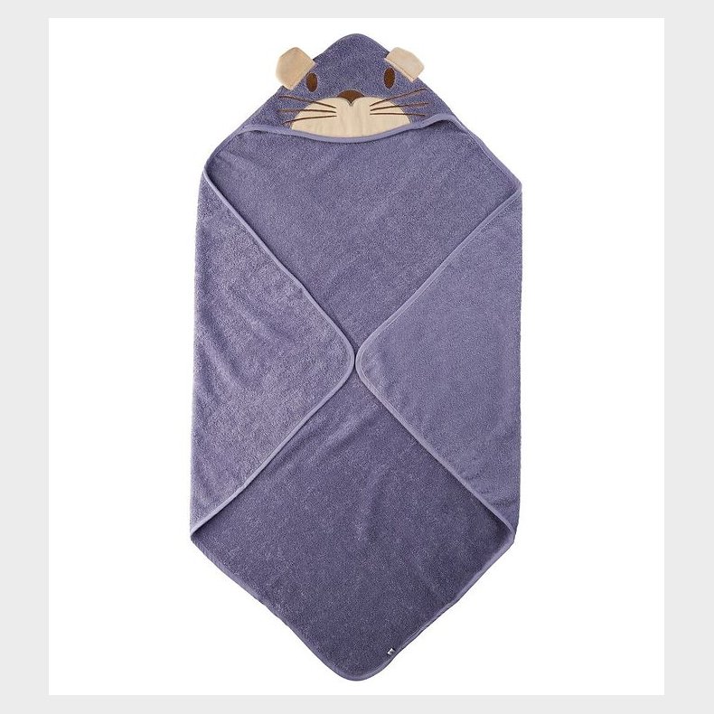 Pippi Baby Babyhndklde - 83x83 cm - Lavendel m. Kat