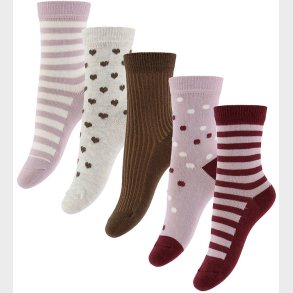 Minymo Str�mper - 5-pak - Rosa Smoke