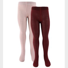 Minymo Str�mpebukser - 2-pak - Solid Rib - Rose Smoke