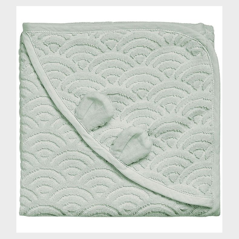 Cam Cam Babyhndklde - 80x80 cm - Dusty Green m. rer