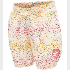 Hummel Shorts - hmlAlba - Hvid m. Prikker