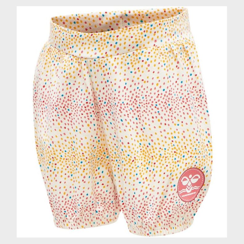 Hummel Shorts - hmlAlba - Hvid m. Prikker