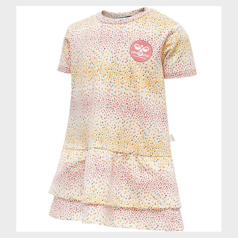 Hummel Kjole - hmlAlba - Hvid m. Prikker