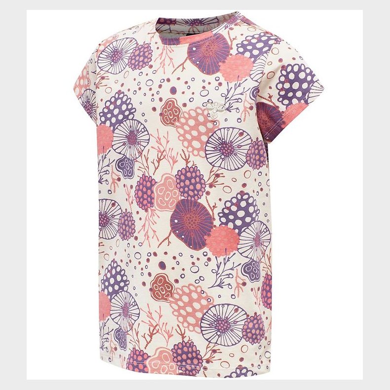 Hummel T-shirt - hmlCoral - Hvid m. M�nster