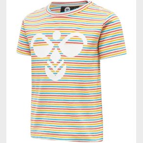 Hummel T-shirt - hmlAlex - Hvid m. Striber