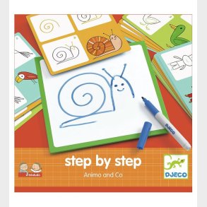 Djeco Tegnetavle - Lr at Tegne - Dyrevenner