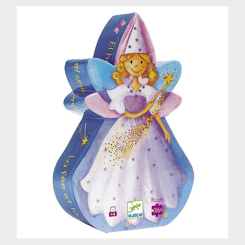 Djeco Puslespil - 36 Brikker - Feen og Enhj�rningen