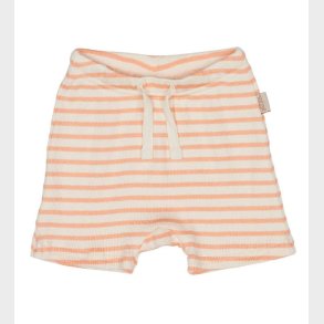 Petit Piao Shorts - Modal Striped - Peach Naught/Eggnog