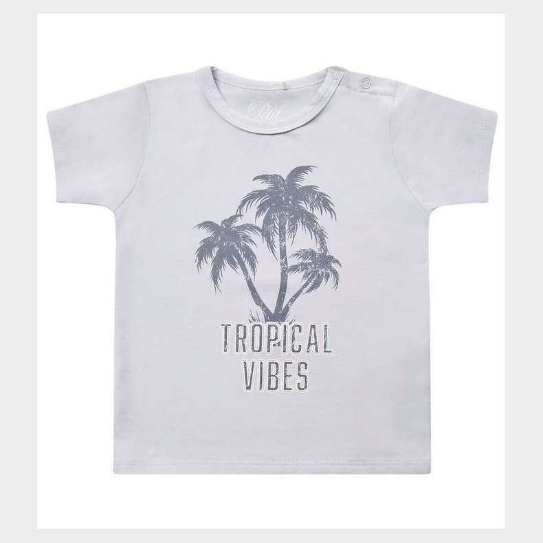 Petit by Sofie Schnoor T-shirt - Julius - Lysebl m. Palme