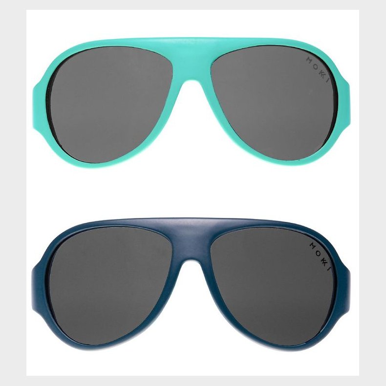 Mokki Solbriller - Click & Change - 10 dele - Turkis