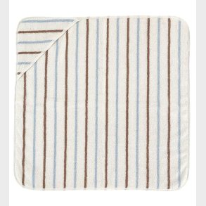 OYOY Babyhndklde - 100x100 cm - Raita - Karamel/Ice Blue