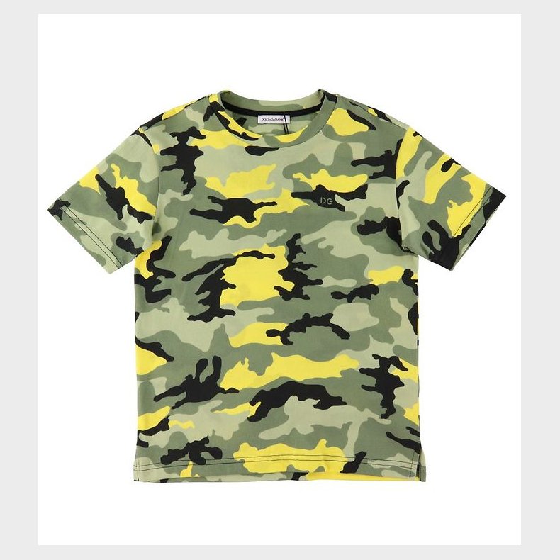 Dolce & Gabbana T-shirt - Skate - Grn/Neongul Camouflage