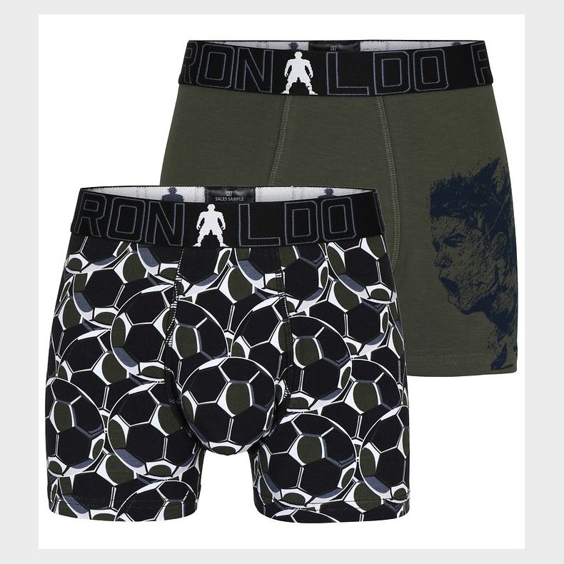 Ronaldo Boxershorts - 2-pak - Sort/Armygrn