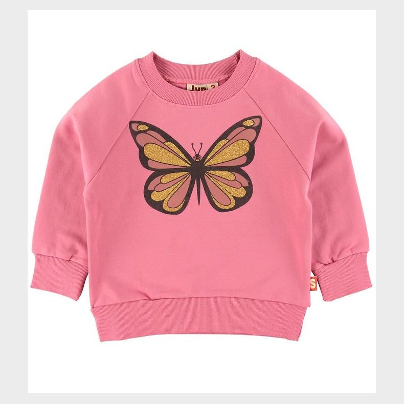 DYR-Cph Sweatshirt - DYRBellow - Old Rose m. Sommerfugl