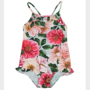 Dolce & Gabbana Badedragt - Bl m. Rosa Blomster