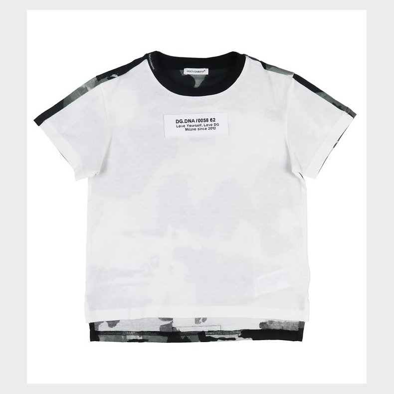 Dolce & Gabbana T-shirt - Hvid/Gr Camouflage