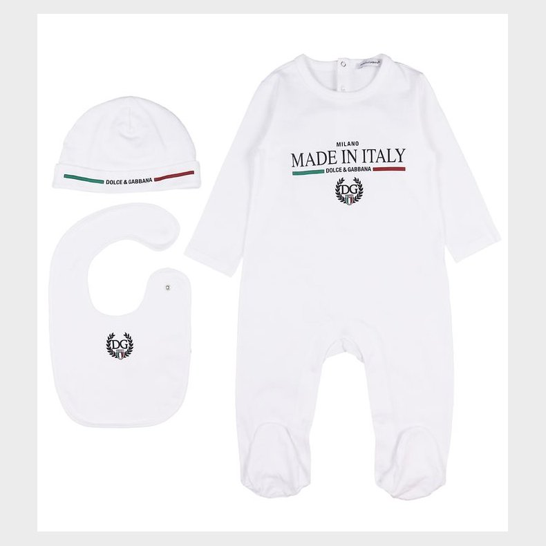 Dolce & Gabbana Gaveske - Heldragt/Hue/Savlesmk - Hvid