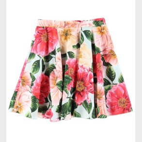 Dolce & Gabbana Nederdel - Bl m. Rosa Blomster