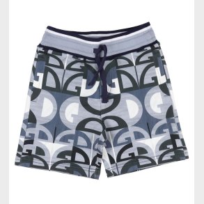 Dolce & Gabbana Sweatshorts - Gr/Bl m. Logoer