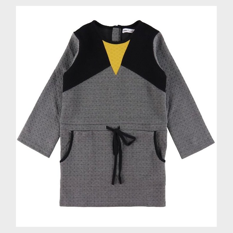 Hust and Claire Kjole - Wilde - Gr m. Sort/Gul